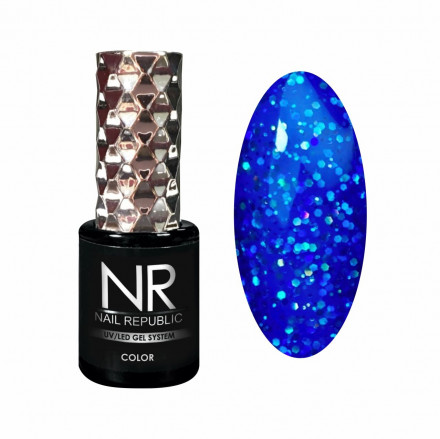 NAIL REPUBLIC   Гель-лак с шиммером   10мл   Frozen   #465 оптом