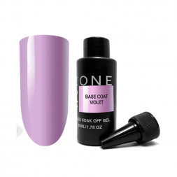 ONE NAIL Base VIOLET 50мл (бутылка) База камуфлирующая эластичная (легкие в снятии)