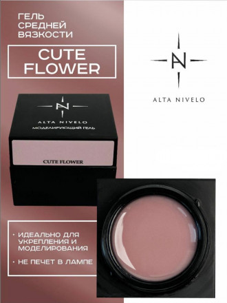 ALTA NIVELO   Гель для моделирования   Gel Black   CUTE FLOWER   30г оптом