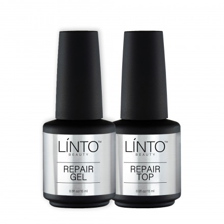 LINTO   НАБОР   15мл   Гель для укрепления + Топ для укрепления без л/с   REPAIR SET оптом