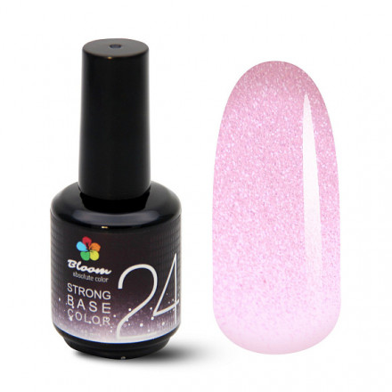 BLOOM   База камуфлирующая с шиммером  15мл   Base Strong COLOR   #24 оптом