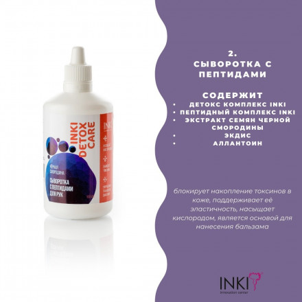 INKI   Сыворотка с пептидами для рук   Черная смородина   100мл оптом