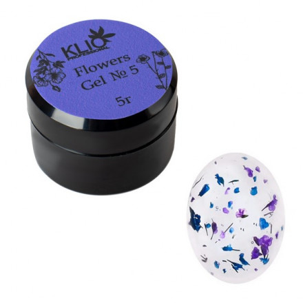 KLIO  Гель с сухоцветами  FLOWERS GEL  5г (банка)  №05 оптом