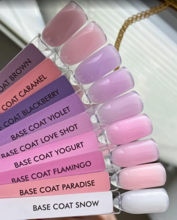 ONE NAIL   База камуфлирующая эластичная  (легкие в снятии)  Base   VIOLET  (шайба)   30мл оптом