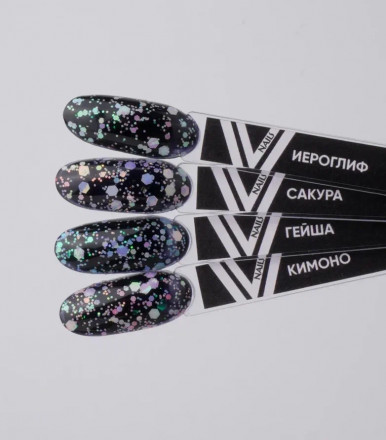 VOGUE NAILS   Гель-лак с шестигранниками  10мл  САКУРА оптом