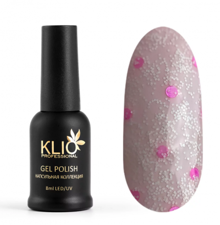 KLIO  Гель-лак  Капсульная  коллекция  8мл  №159  (с шестигранниками)   (СНЯТО) оптом