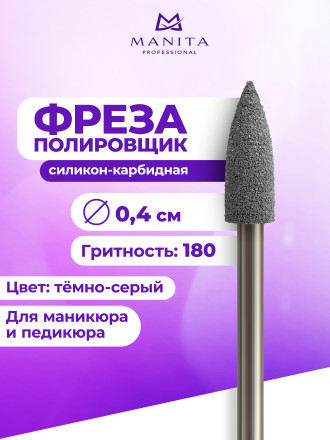 MANITA   Полировщик DARK GREY 101    Силикон-карбидный средний (синий)   {6808}   (под заказ) оптом