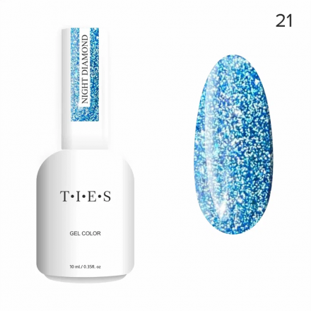 TIES   Гель-лак светоотражающий  10мл  Night Diamond   #21   (СНЯТО) оптом