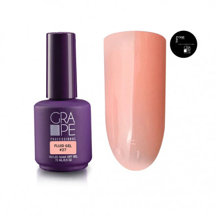 ONE NAIL &amp; GRAPE   Гель для укрепления   Fluid gel   #27   15мл оптом