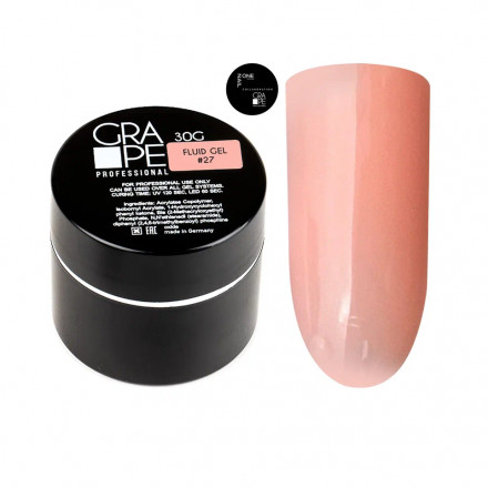 ONE NAIL &amp; GRAPE   Гель для укрепления   Fluid gel   #27   30г   (шайба) оптом