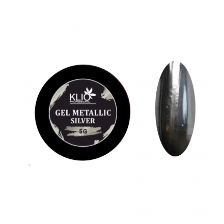 KLIO   Гель-краска  5г  Gel Metallic   SILVER оптом
