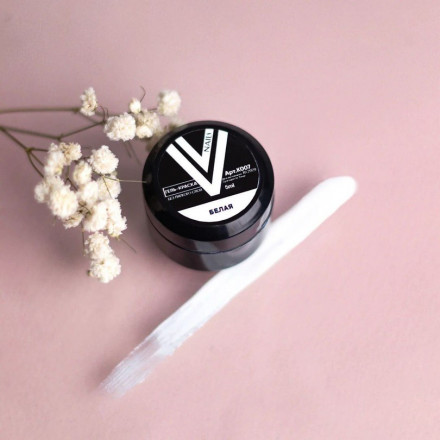 VOGUE NAILS   Гель-краска без липкого слоя (для френча)  5гр  БЕЛАЯ оптом
