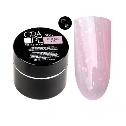 ONE NAIL &amp; GRAPE   Гель для укрепления   Fluid gel   #28   30г   (шайба) оптом