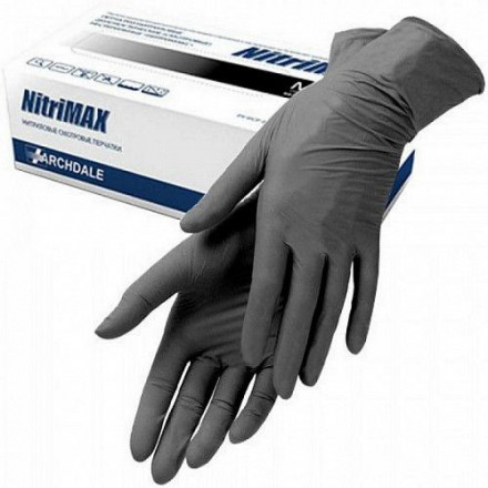 NITRIMAX   Перчатки нитриловые  50пар   Черные   L оптом