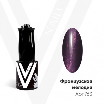 VOGUE NAILS   Гель-лак с блестками  10мл  ФРАНЦУЗСКАЯ МЕЛОДИЯ оптом