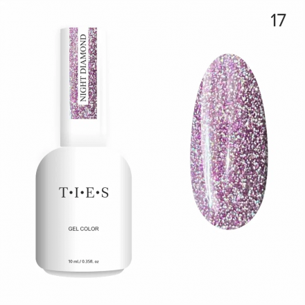 TIES   Гель-лак светоотражающий  10мл  Night Diamond   #17 оптом