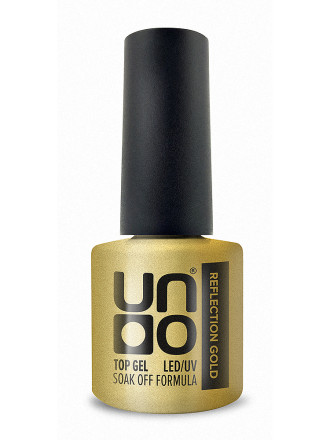 UNO   Top Reflection GOLD   8мл (8г)   Топ без л/с светоотражающий   Limited оптом