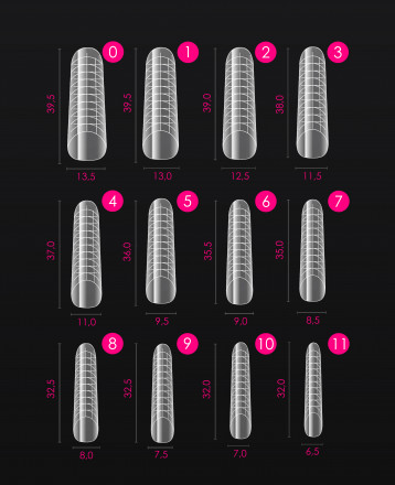 ONE NAIL &amp; GRAPE   Верхние формы   120шт   УНИВЕРСАЛЬНЫЙ ИЗГИБ оптом