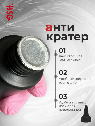 BSG   Top   ANTICRATER   100мл (бутылка)   Топ антивандальный без л/с без UV-фильтра оптом