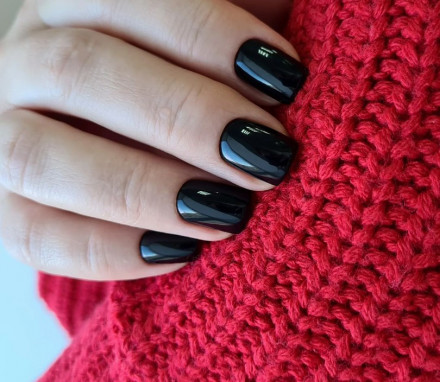 VOGUE NAILS   Гель-лак  10мл  ЧЕРНЫЙ ВЛАСТЕЛИН оптом