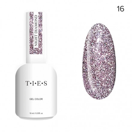 TIES   Гель-лак светоотражающий  10мл  Night Diamond   #16   (СНЯТО) оптом