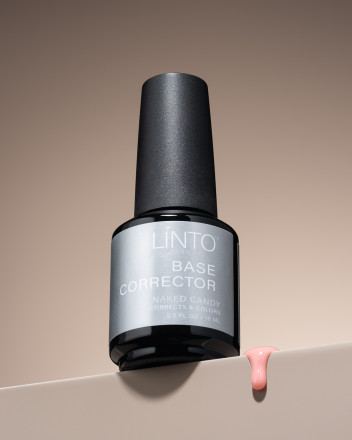 LiNTO  Base NAKED CANDY  15мл   База бескислотная камуфлирующая полупрозрачная оптом