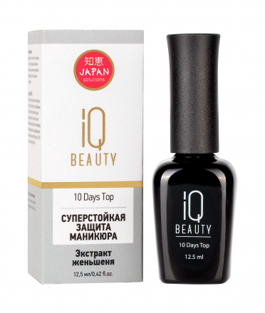 IQ BEAUTY   Суперстойкая защита маникюра    12,5мл   10 DAYS TOP оптом