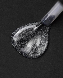 LUXIO Top SILVER 15мл Топ с шиммером с л/с