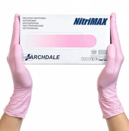 NITRIMAX   Перчатки нитриловые  50пар   Розовые   M оптом