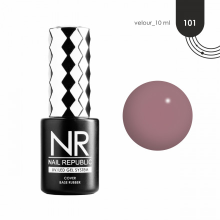NAIL REPUBLIC   База камуфлирующая   10мл   Base VELOUR   #101  10мл оптом