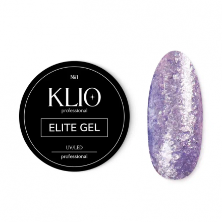 KLIO  Гель-лак со слюдой   5г (банка)   ELITE  GEL   #01 оптом