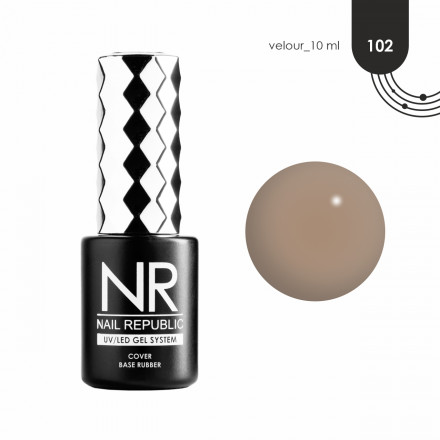 NAIL REPUBLIC   База камуфлирующая   10мл   Base VELOUR   #102  10мл оптом