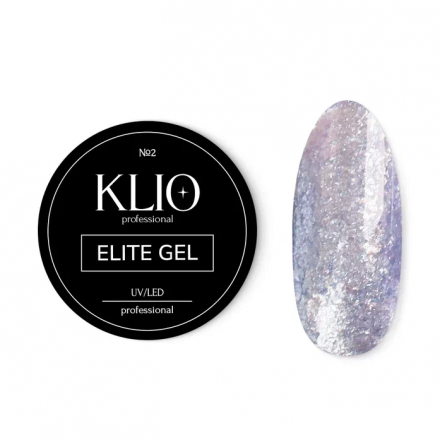 KLIO  Гель-лак со слюдой   5г (банка)   ELITE  GEL   #02 оптом