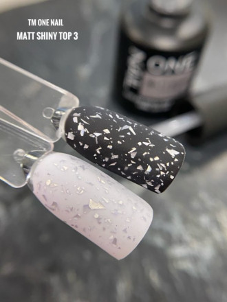 ONE NAIL   Топ матовый без л/с с шиммером  Top  MATT SHINY   #3   15мл оптом