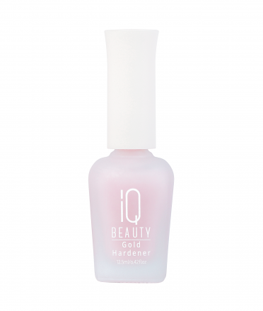 IQ BEAUTY   Укрепитель  для ослабленных и ломких ногтей с коллоидным золотом   12,5мл   Gold Hardener  ROSE оптом