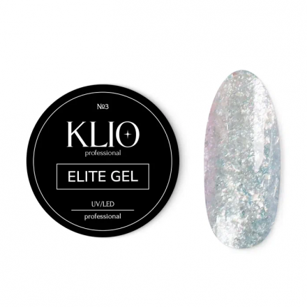 KLIO  Гель-лак со слюдой   5г (банка)   ELITE  GEL   #03 оптом