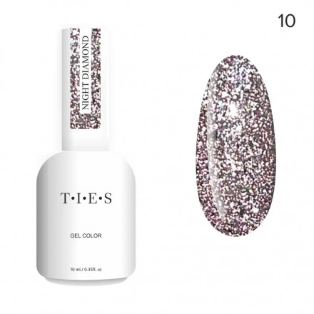 TIES   Гель-лак светоотражающий  10мл  Night Diamond   #10   (СНЯТО) оптом