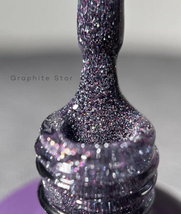 GRAPE   Гель-лак светоотражающий   15мл   Star   GRAPHITE оптом