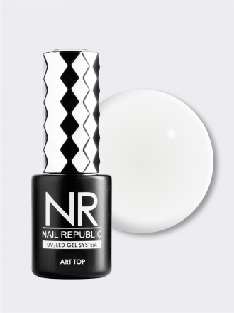 NAIL REPUBLIC   Топ молочный без л/с   10мл   Top   ART PROVENCE   #24   Мягкий хлопок оптом