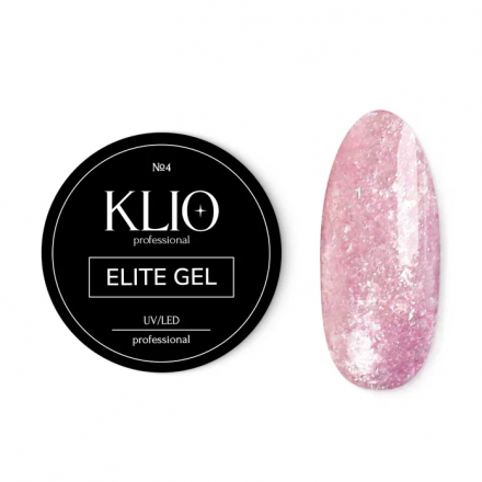 KLIO  Гель-лак со слюдой   5г (банка)   ELITE  GEL   #04 оптом