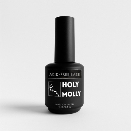 HOLY MOLLY   База прозрачная бескислотная   Base   ACID-FREE   15мл оптом