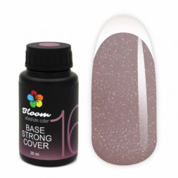 BLOOM   Base Strong COVER   #16   30мл (бутылка)   База камуфлирующая жесткая