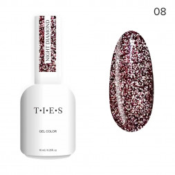 TIES   Гель-лак светоотражающий  10мл  Night Diamond   #08   (СНЯТО)