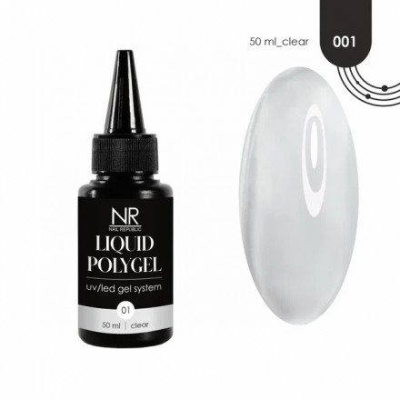NAIL REPUBLIC   Жидкий полигель   LIQUID POLYGEL   #01   50мл   Прозрачный оптом