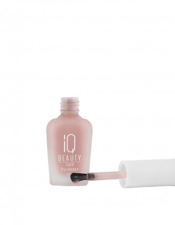 IQ BEAUTY   Укрепитель  для ослабленных и ломких ногтей с коллоидным золотом   12,5мл   Gold Hardener  BLUSH оптом