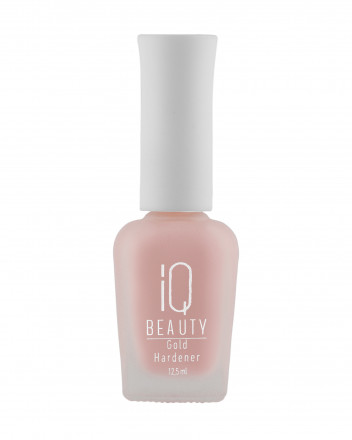IQ BEAUTY   Укрепитель  для ослабленных и ломких ногтей с коллоидным золотом   12,5мл   Gold Hardener  BLUSH оптом