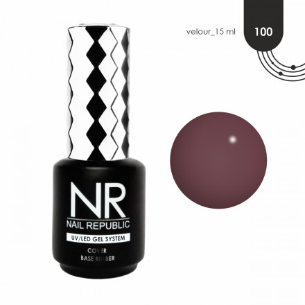 NAIL REPUBLIC   База камуфлирующая   10мл   Base VELOUR   #100  15мл оптом
