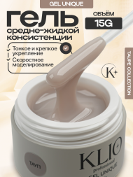 KLIO   Gel Unique   ТАУП   15г   Гель для моделирования средне-жидкий камуфлирующий