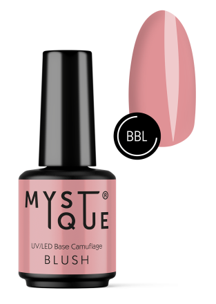 MYSTIQUE   Base BLUSH   15мл   База камуфлирующая (для педикюра) оптом