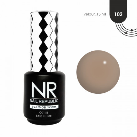 NAIL REPUBLIC   База камуфлирующая   10мл   Base VELOUR   #102  15мл оптом